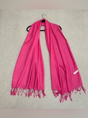 Pashmina Scarf Shawl Wrap 70% Pashmina 30% Silk 73"X 28" Fuchsia